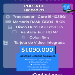 PORTATIL HP 240 G7